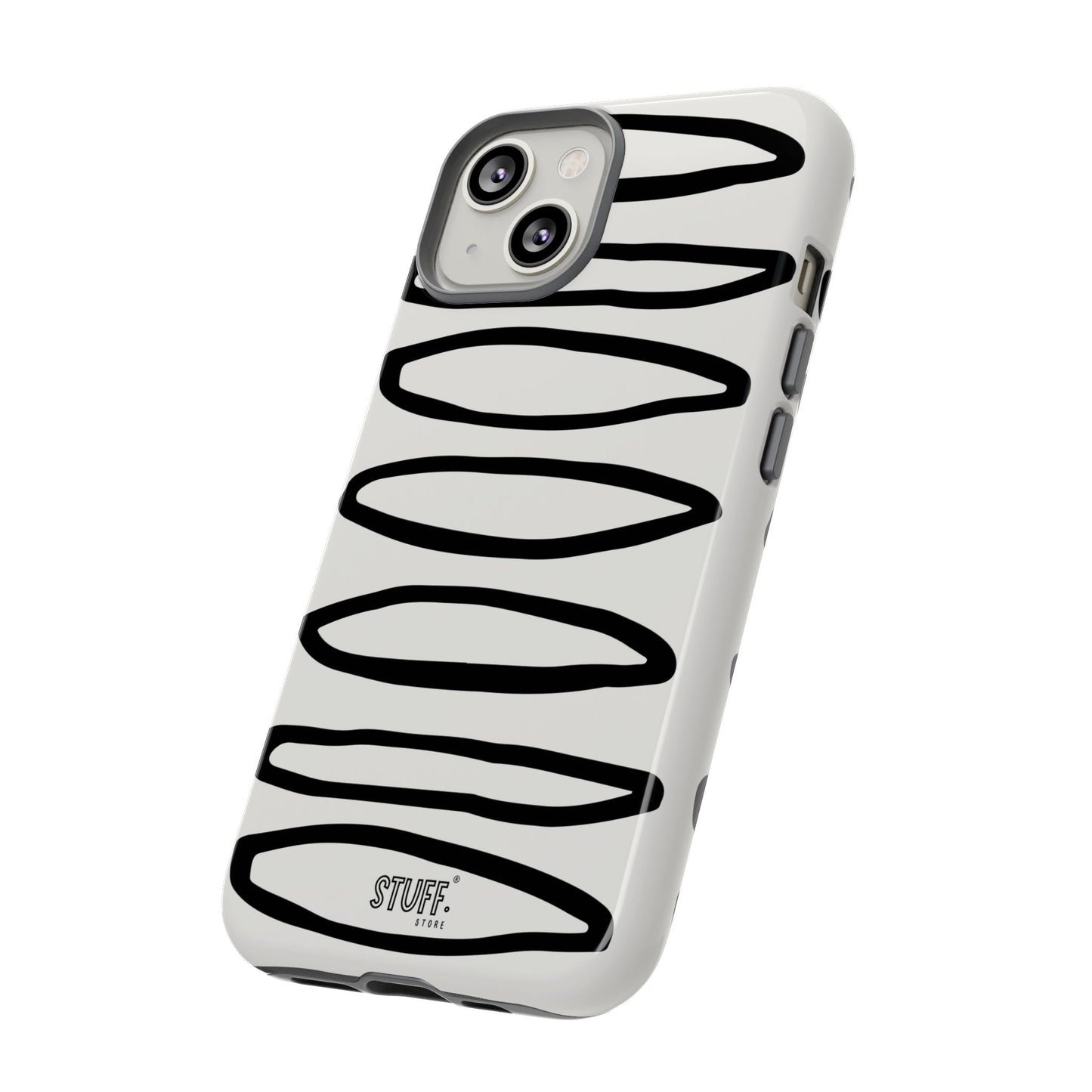 Loopy Case | Coque résistante double protection - Motif cercles abstraits