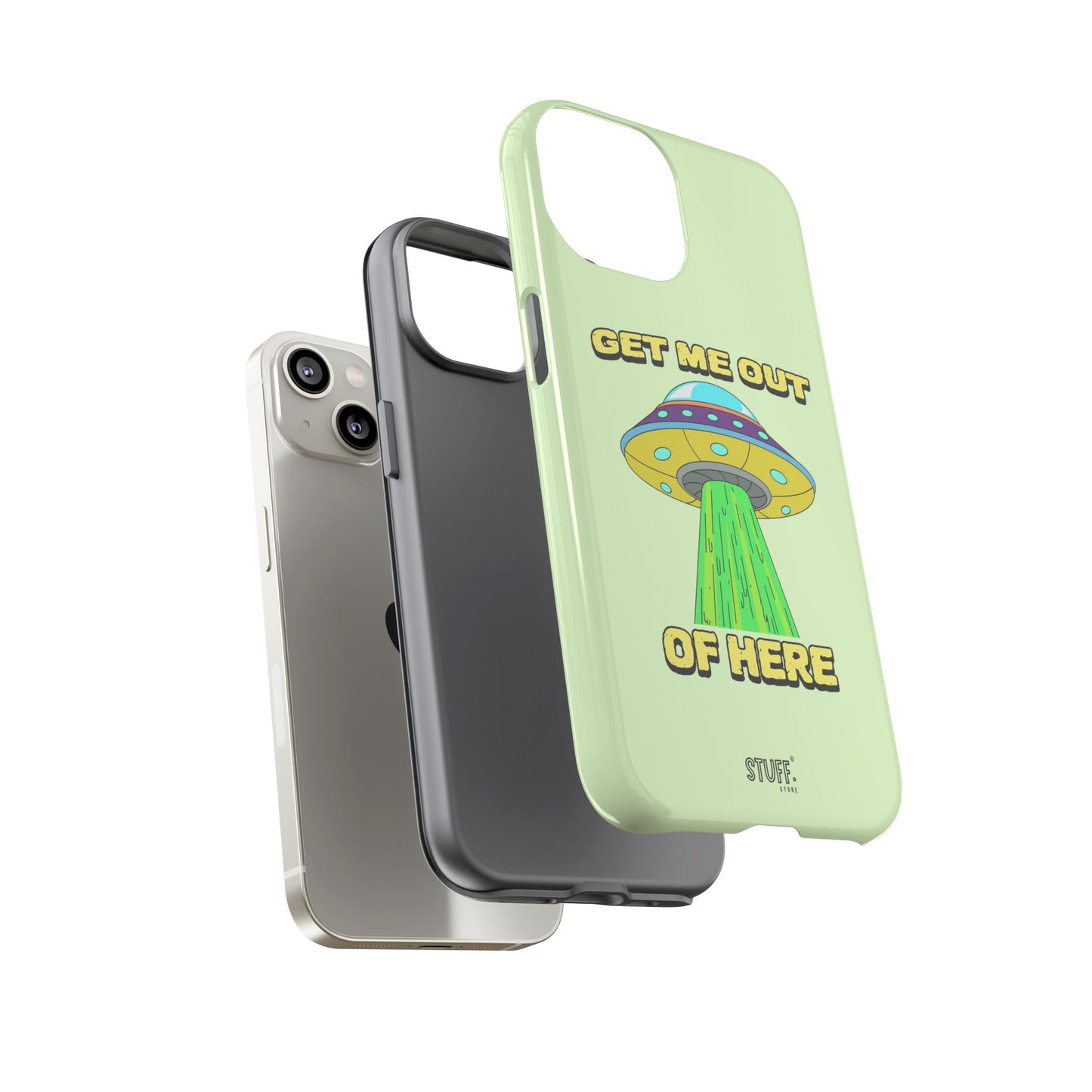 Get Me Out of Here | Coque résistante anti-choc — Vert Menthe
