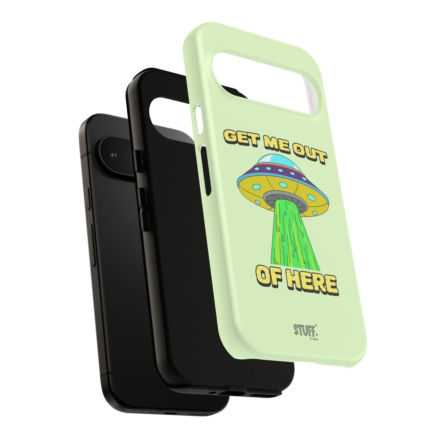 Get Me Out of Here | Coque résistante anti-choc — Vert Menthe