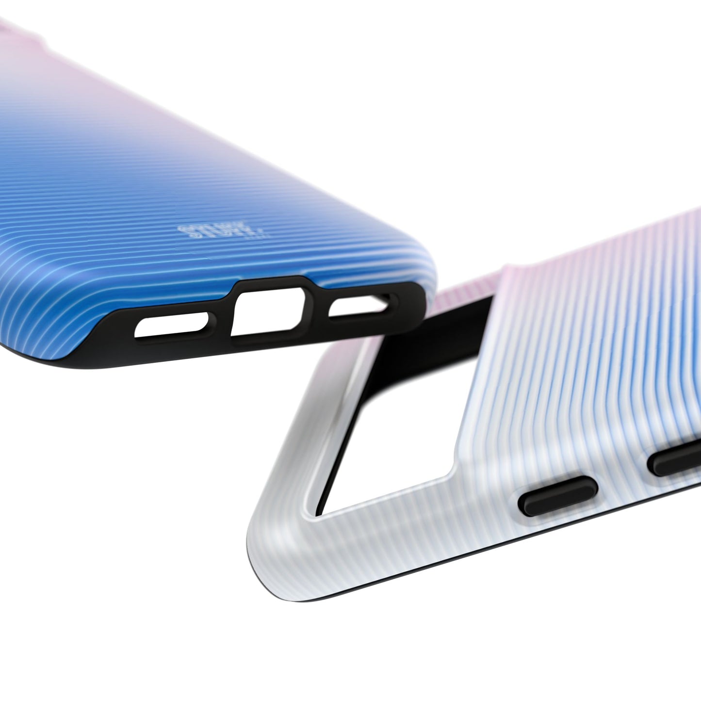 Gradient Case | Coque résistante double protection anti-choc - Dégradé Bleu & Rose