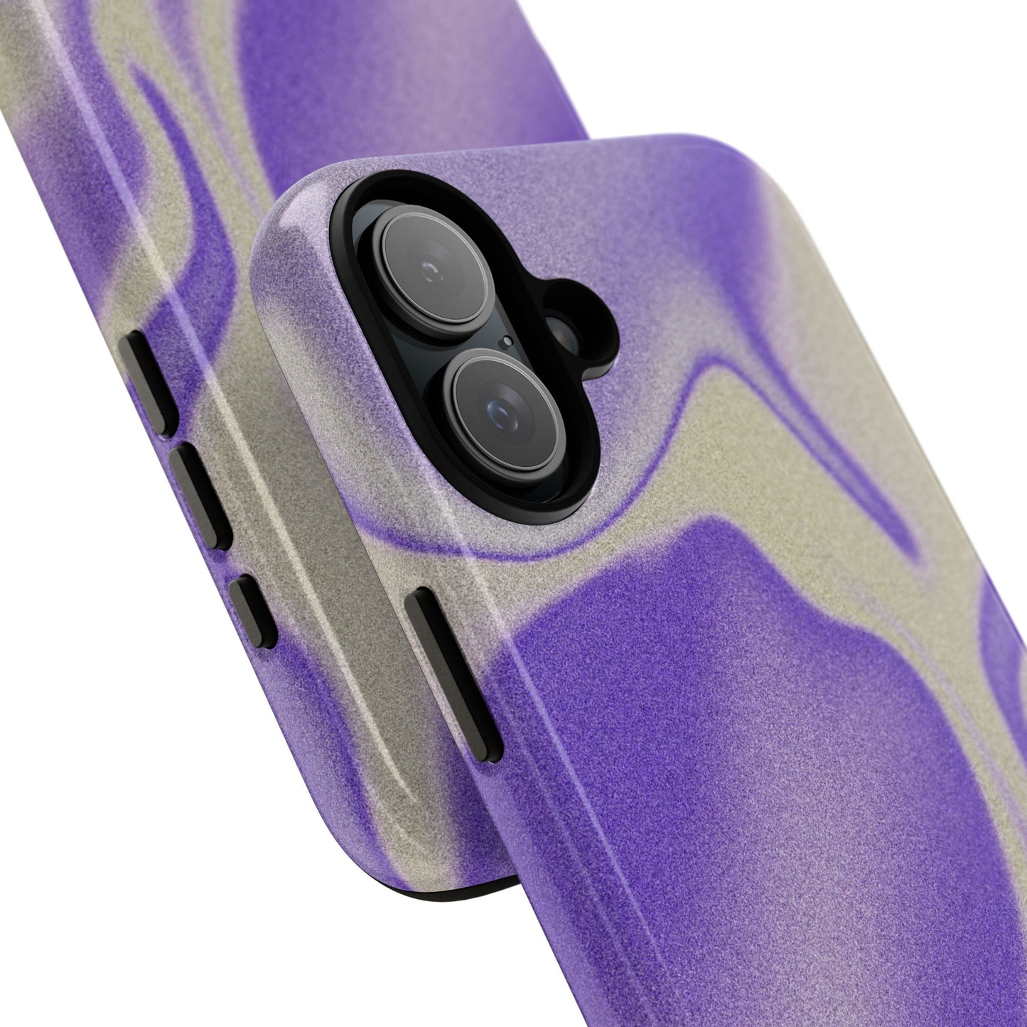 Swirly Case | Coque résistante double protection - Motif vague pourpre
