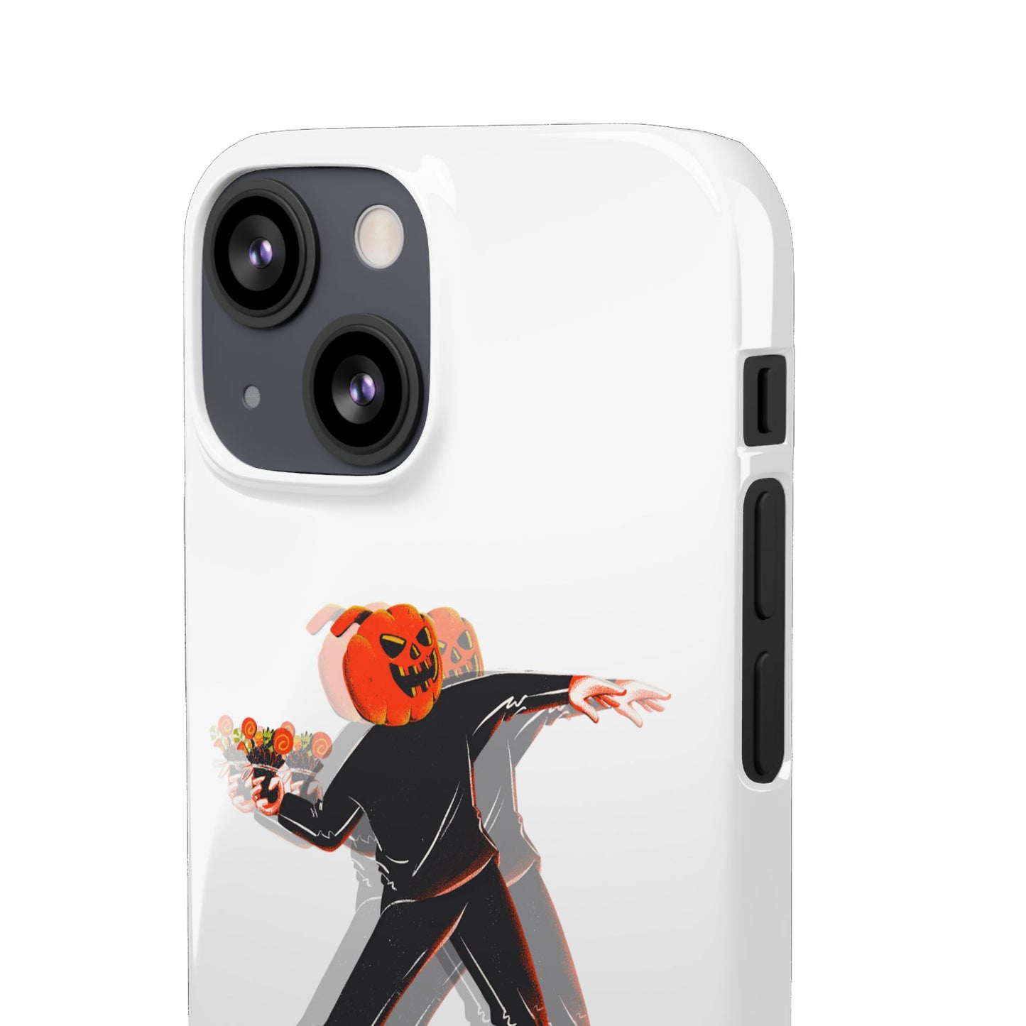 Pumpksy | Coque snap légère et résistante inspiration Banksy – Blanc
