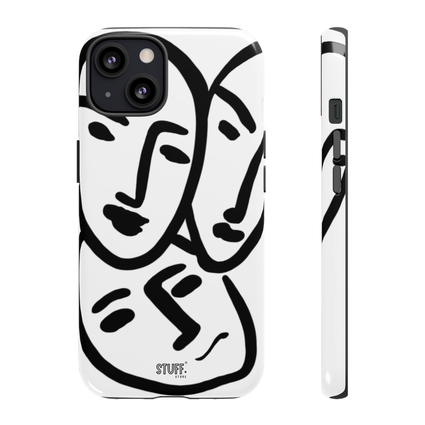 Les Trois Visages | Coque résistante double protection — inspiration Matisse