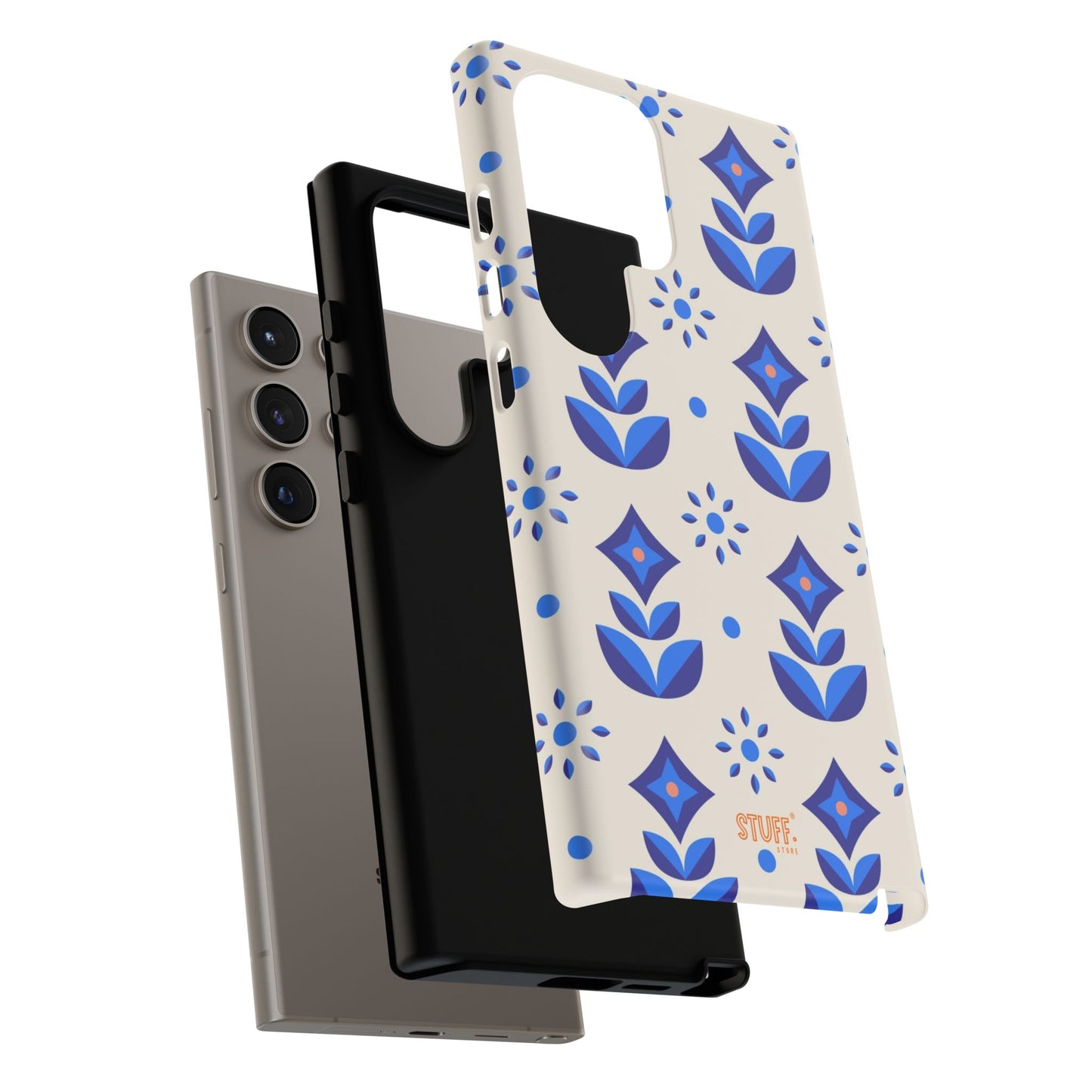 Floral Case | Coque résistante double protection avec Design Fleuri