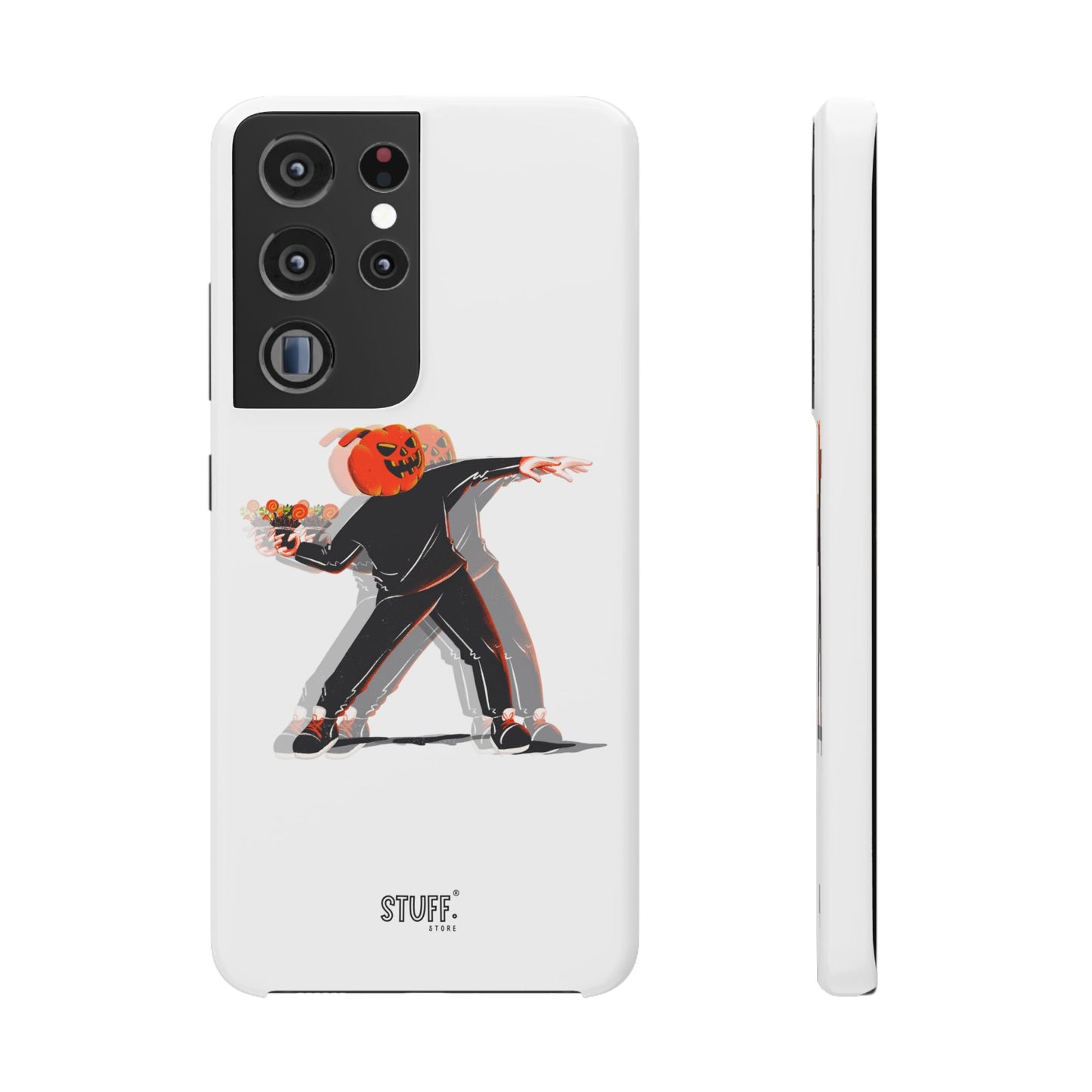 Pumpksy | Coque snap légère et résistante inspiration Banksy – Blanc