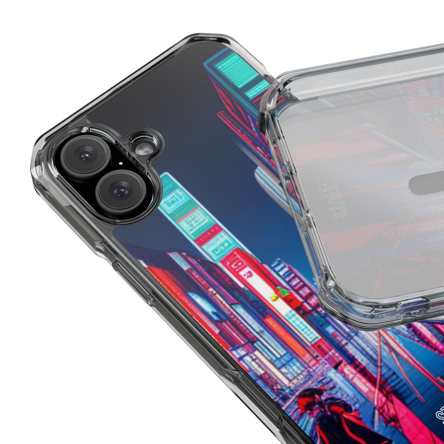 Cyber City Case | Coque transparente magnétique antichoc compatible MagSafe®