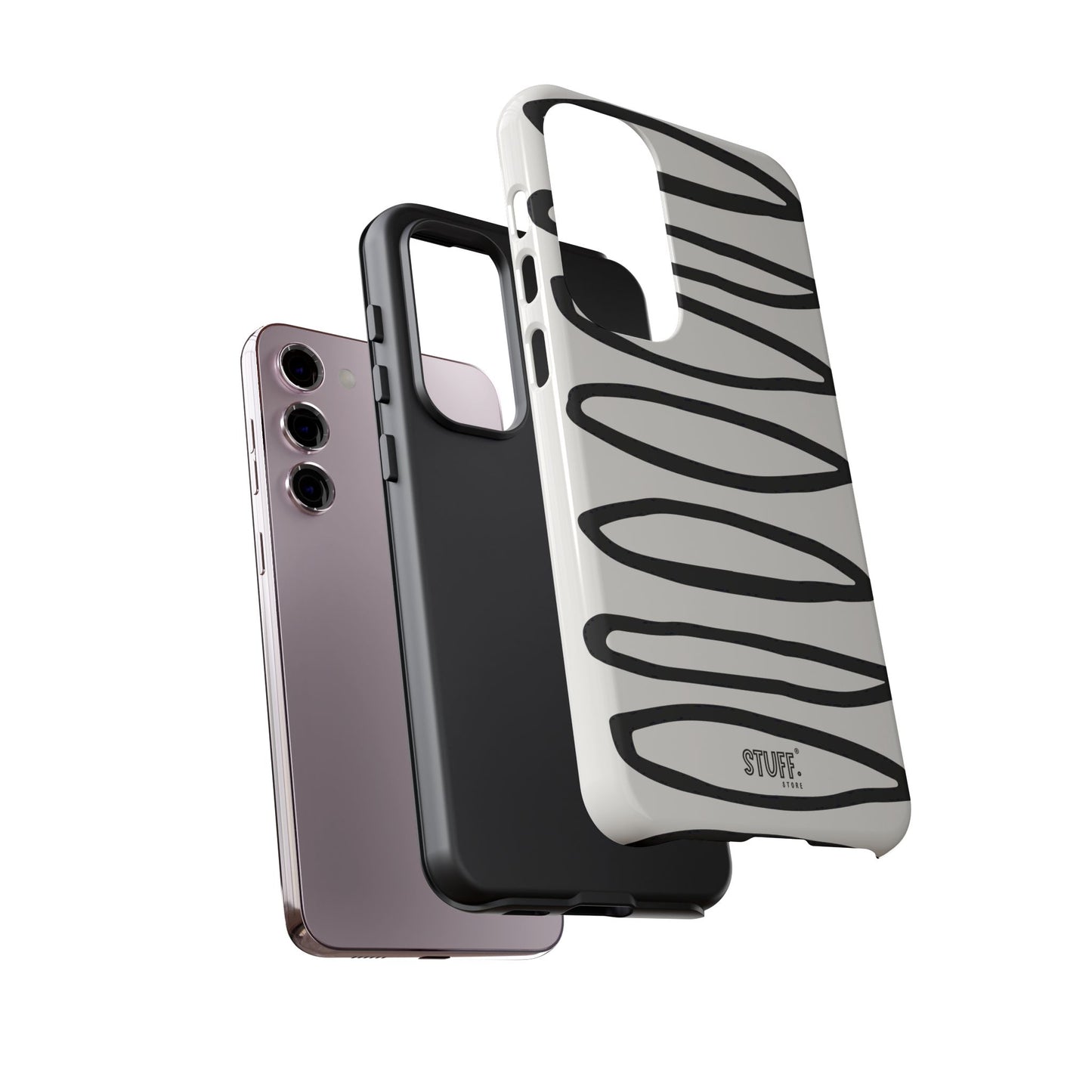 Loopy Case | Coque résistante double protection - Motif cercles abstraits