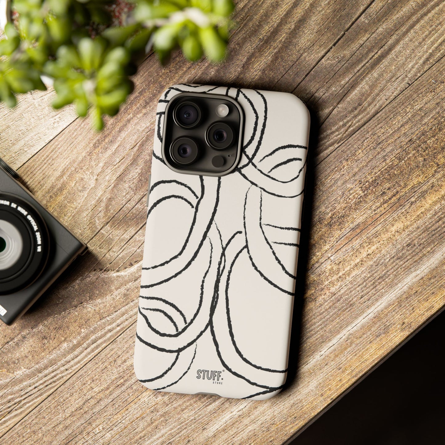 Doodly Case | Coque résistante double protection avec Design Gribouillis Minimaliste