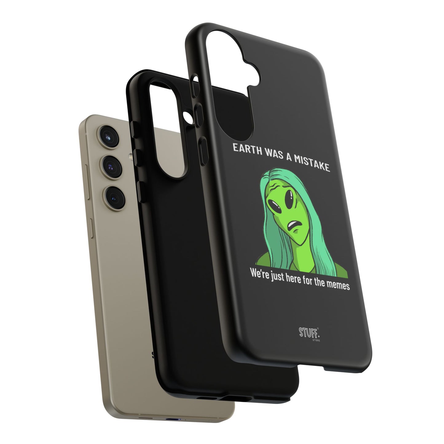 Meme Liking Alien Case | Coque résistante double protection pour les amateurs de Pop Culture