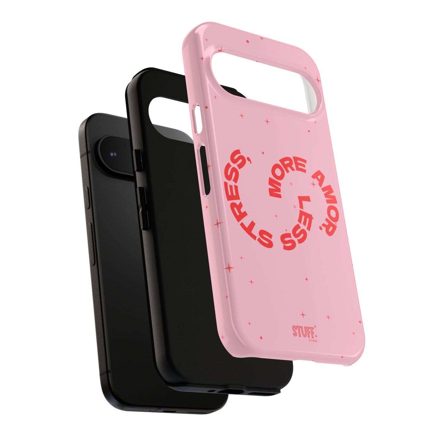 More Amor Case | Coque résistante double protection avec phrase Bienveillante