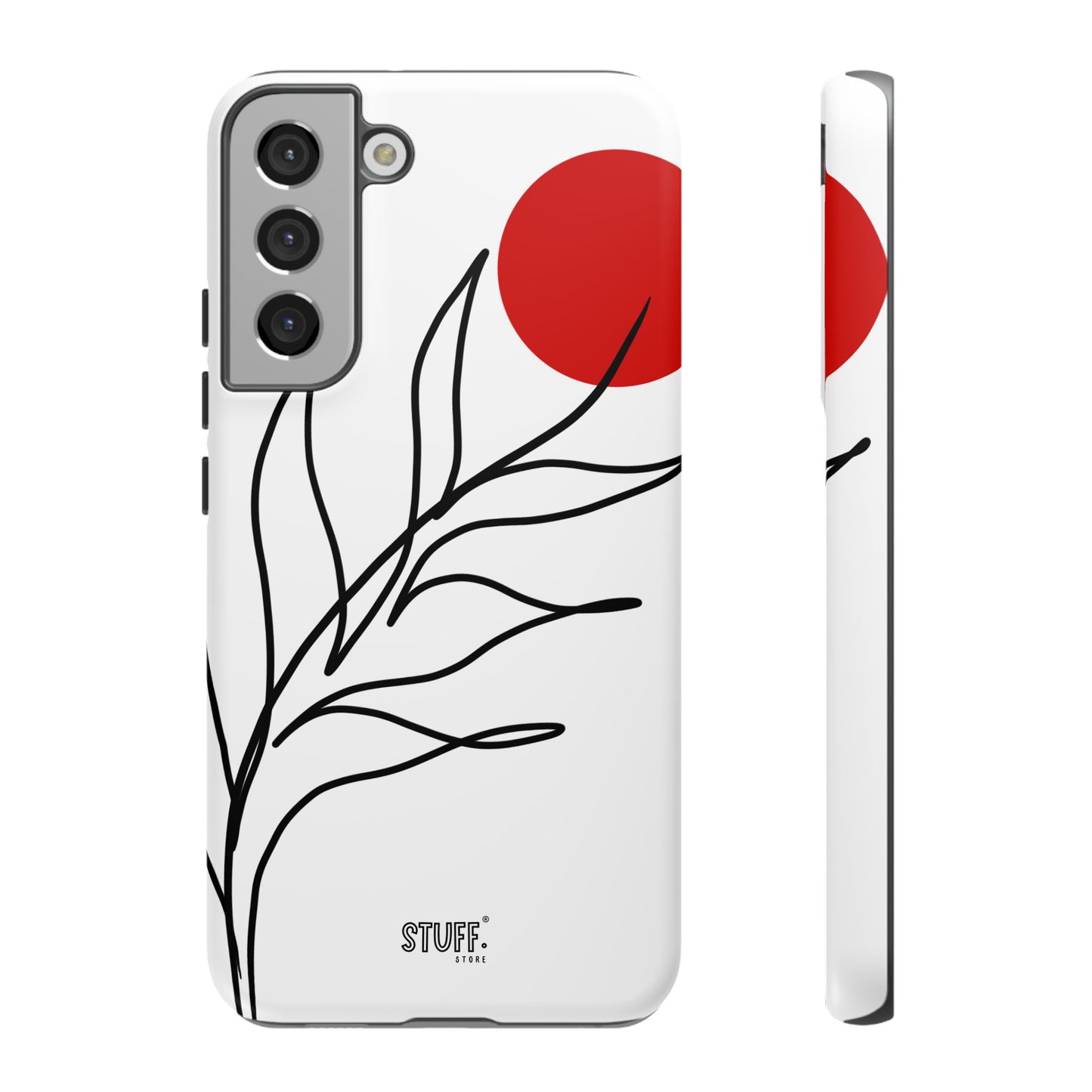 Red Sun Case | Coque résistante double protection avec Design Minimaliste
