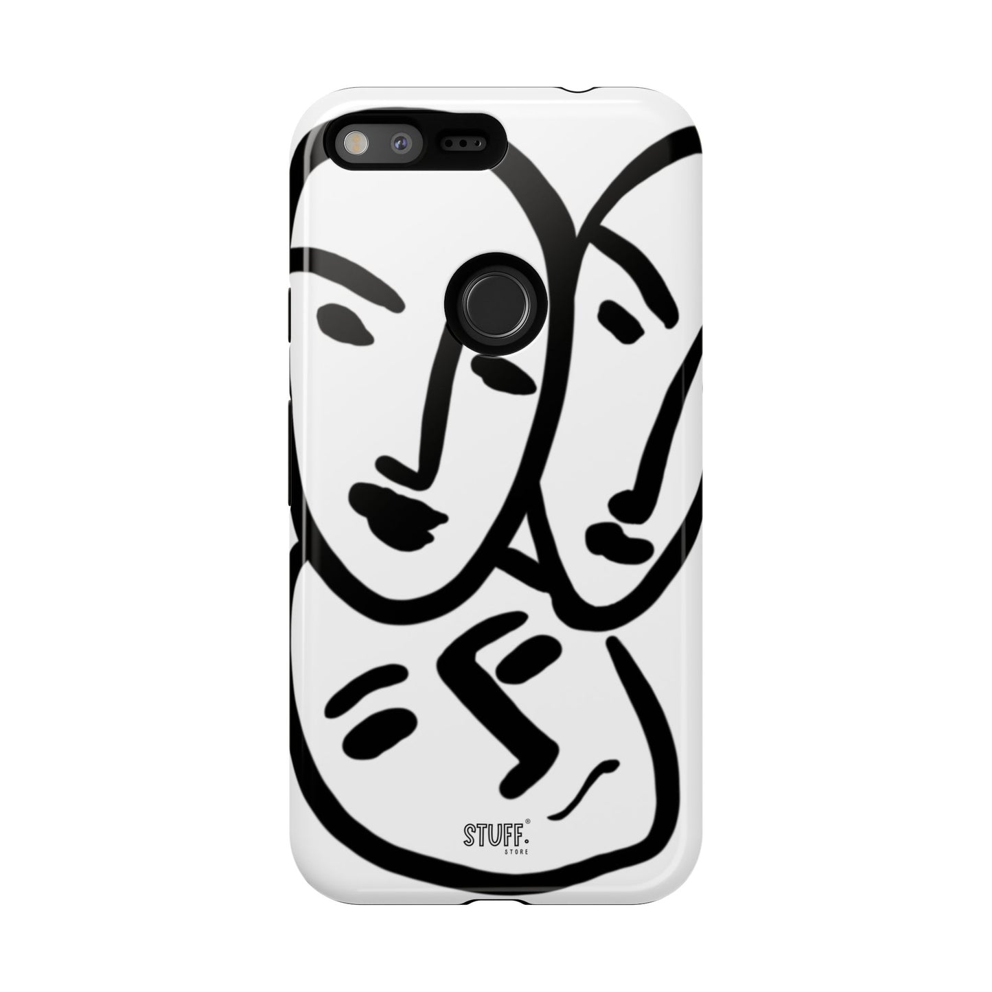 Les Trois Visages | Coque résistante double protection — inspiration Matisse