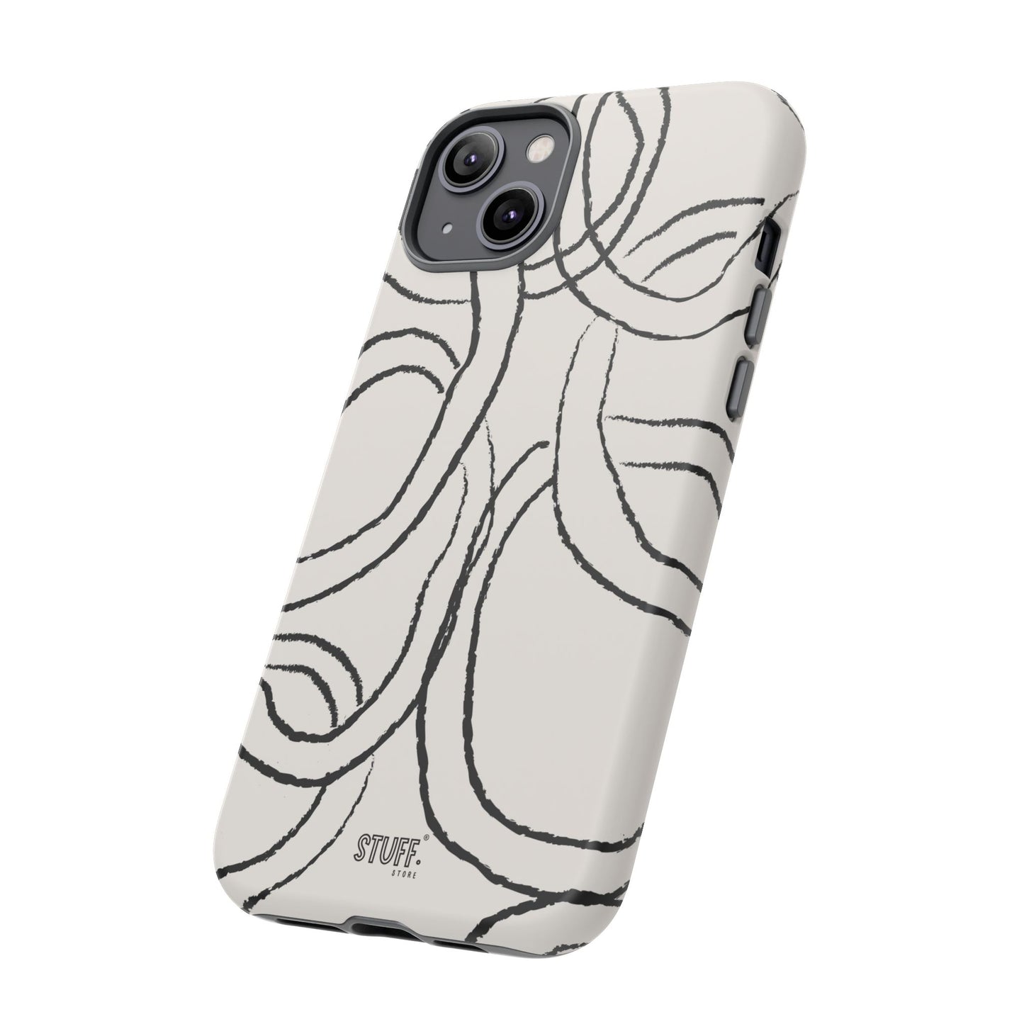 Doodly Case | Coque résistante double protection avec Design Gribouillis Minimaliste