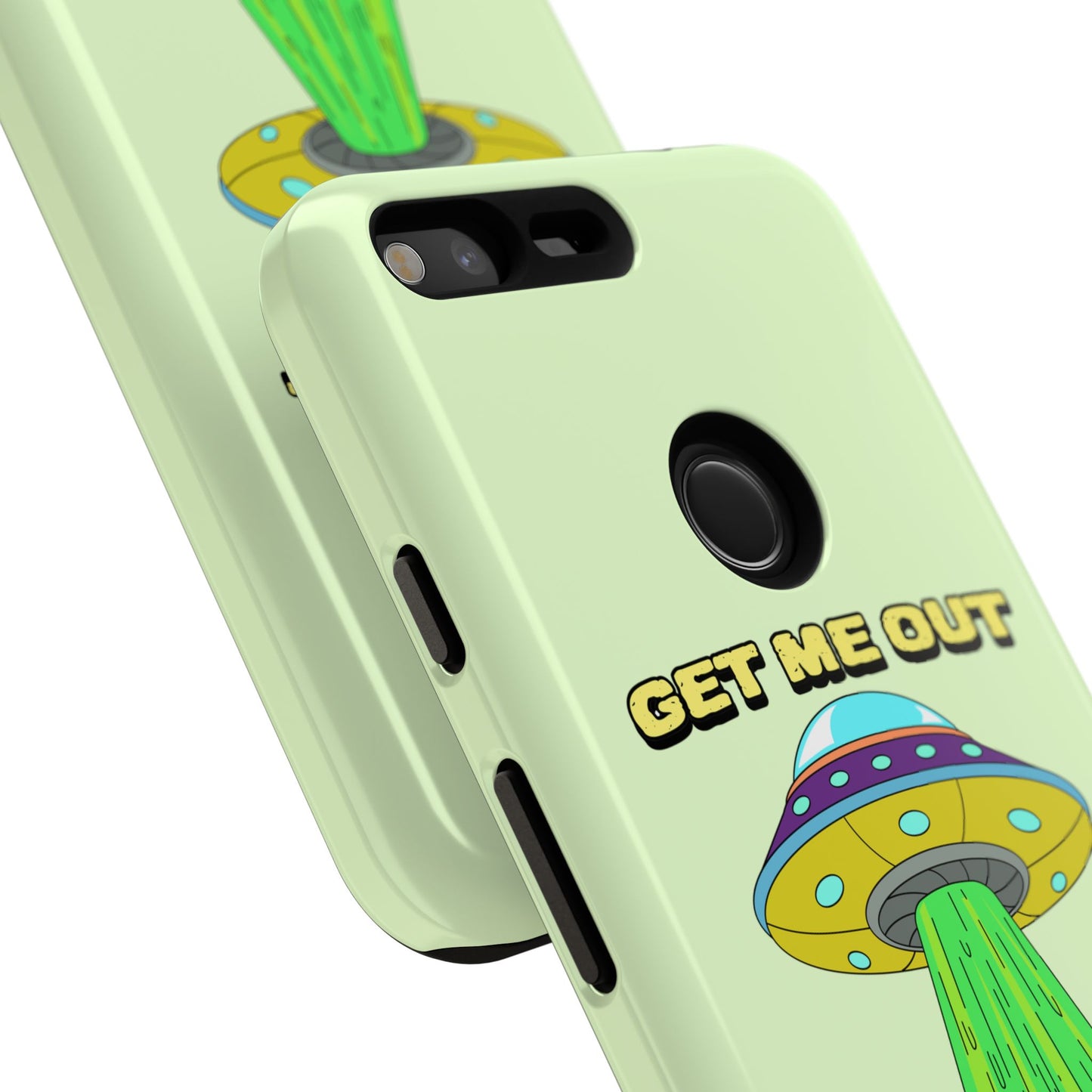 Get Me Out of Here | Coque résistante anti-choc — Vert Menthe
