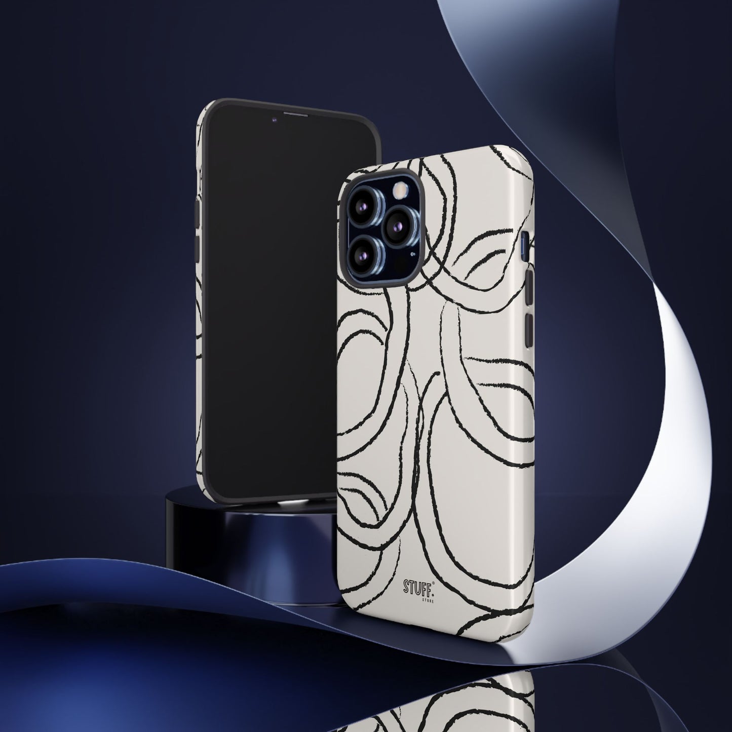 Doodly Case | Coque résistante double protection avec Design Gribouillis Minimaliste