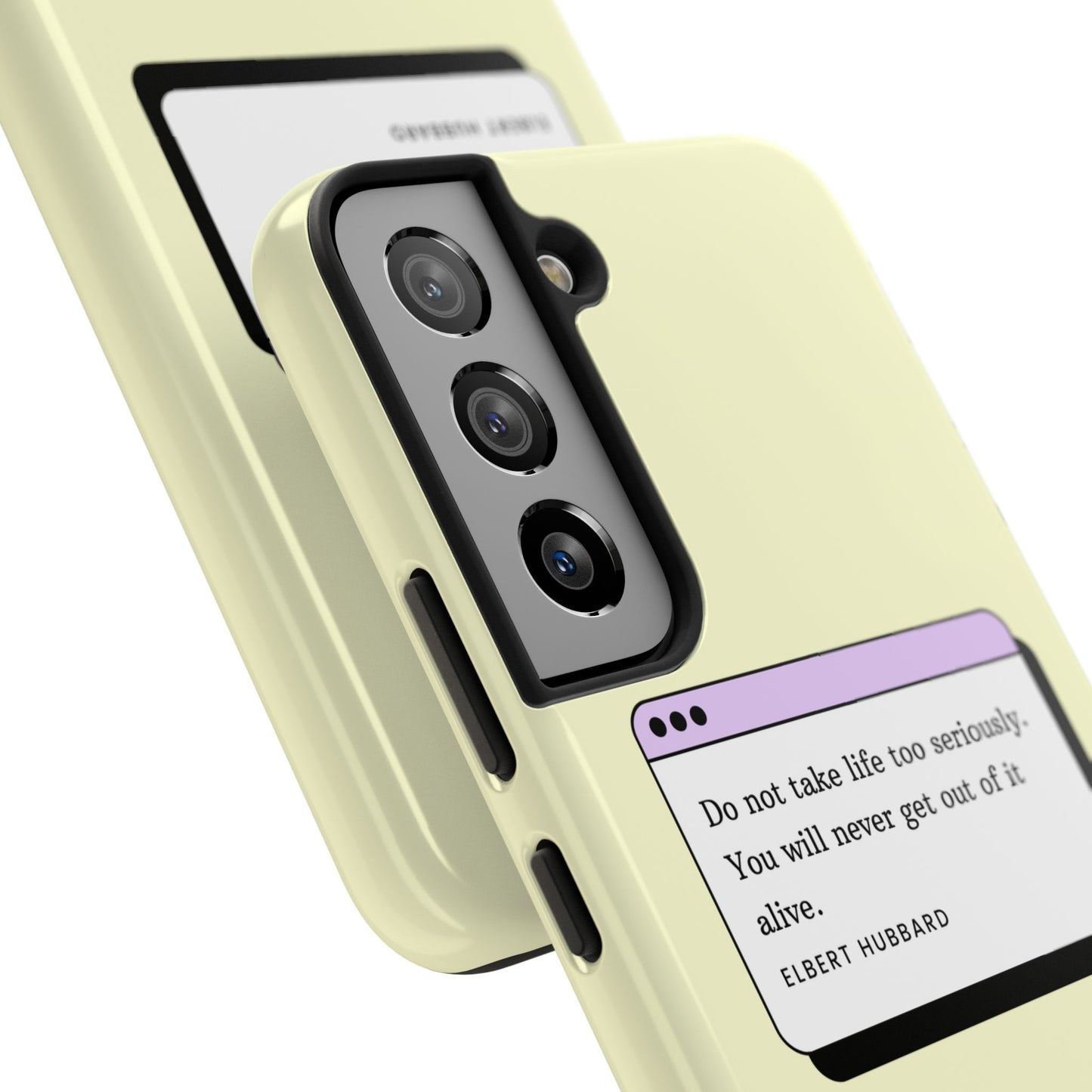 Window Case | Coque résistante à double protection avec citation – Design minimal & message puissant