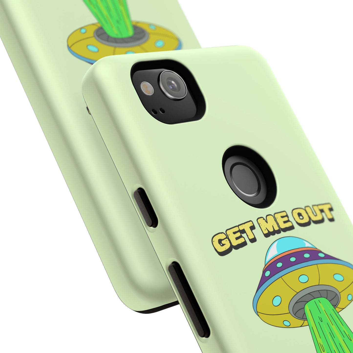 Get Me Out of Here | Coque résistante anti-choc — Vert Menthe