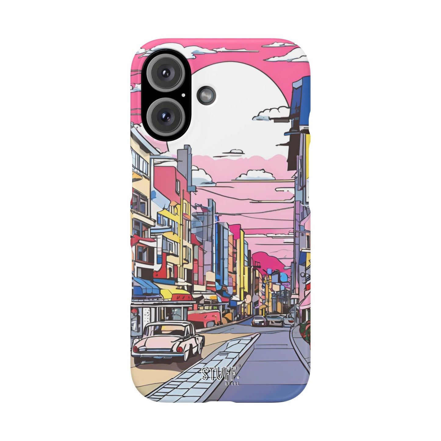 Pop Art Sunset | Coque snap légère et résistante inspiration Lichtenstein