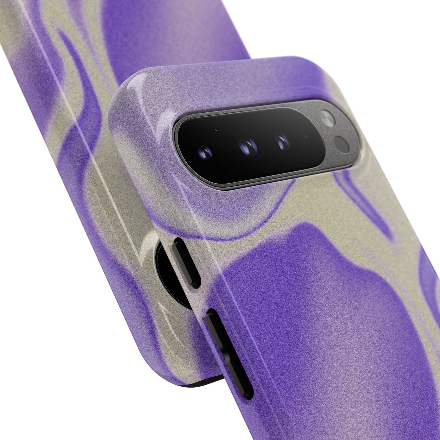 Swirly Case | Coque résistante double protection - Motif vague pourpre
