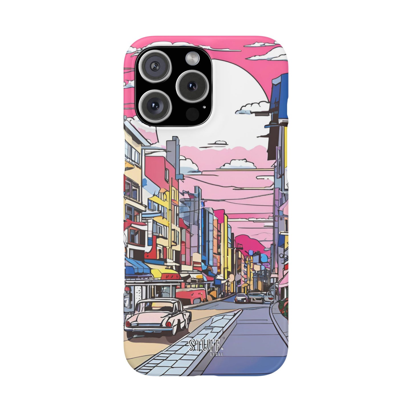 Pop Art Sunset | Coque snap légère et résistante inspiration Lichtenstein