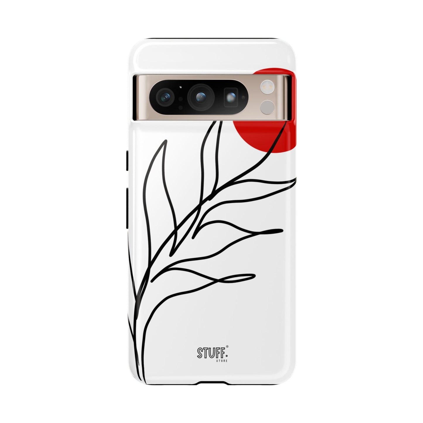 Red Sun Case | Coque résistante double protection avec Design Minimaliste