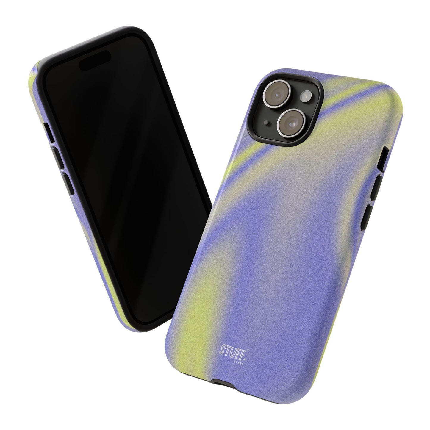 Vibrant Case | Coque résistante double protection anti-choc - Violet & Jaune