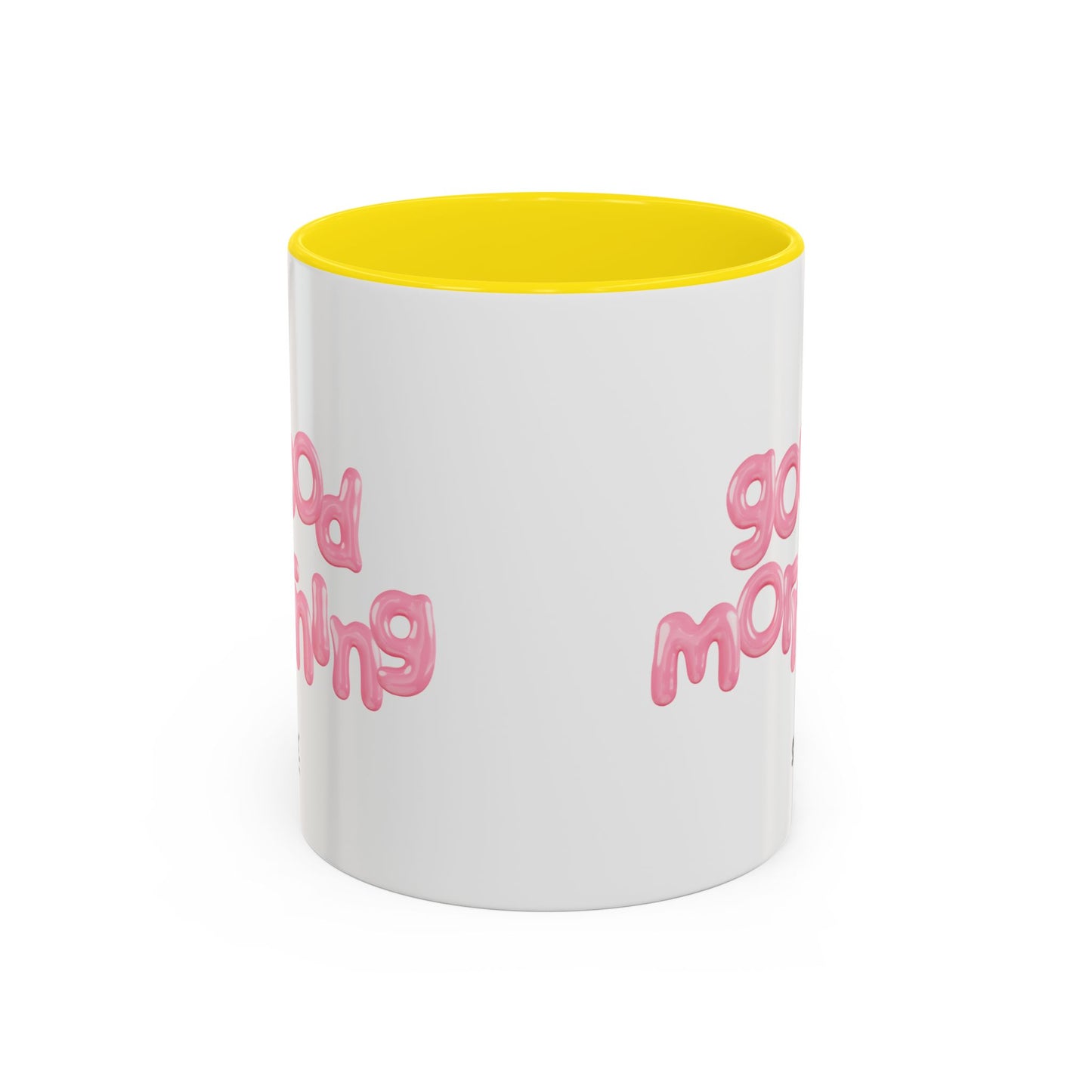 Balloon Cup | Two-tone ceramic mug with "balloon" lettering - 330ml