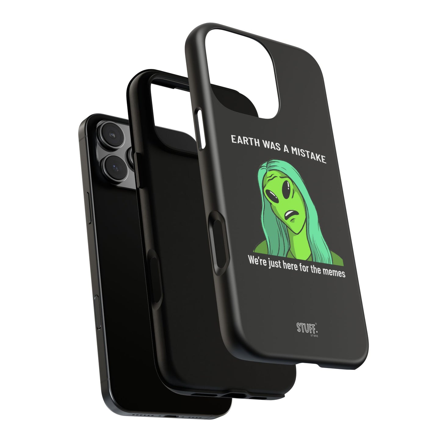 Meme Liking Alien Case | Coque résistante double protection pour les amateurs de Pop Culture