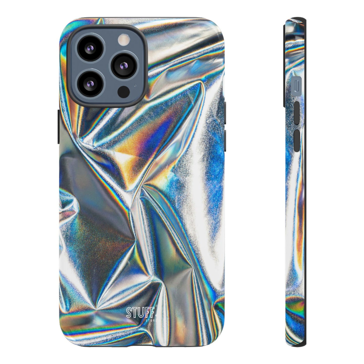 Metallic Case | Coque résistante double protection anti-choc - Effet Métallique