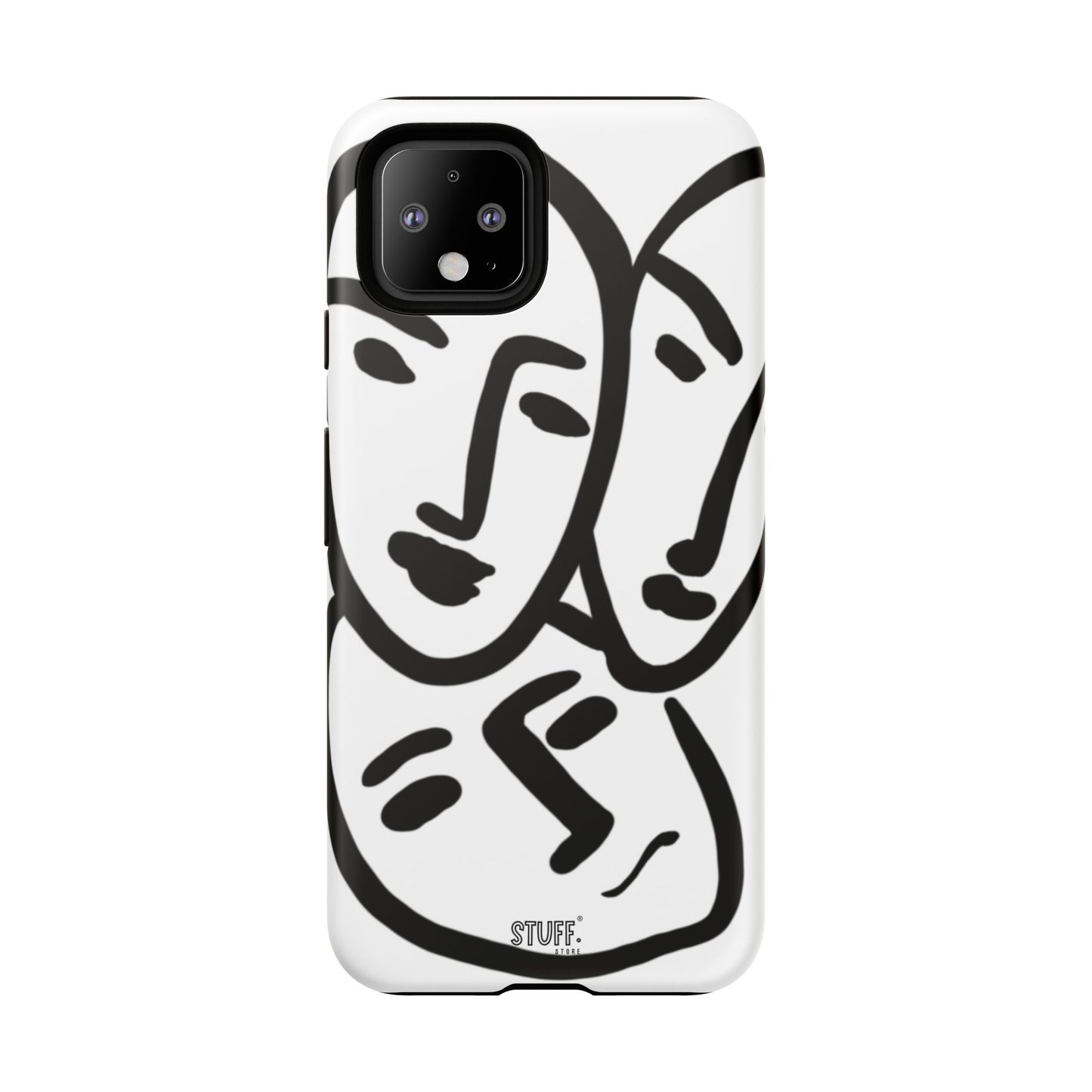 Les Trois Visages | Coque résistante double protection — inspiration Matisse