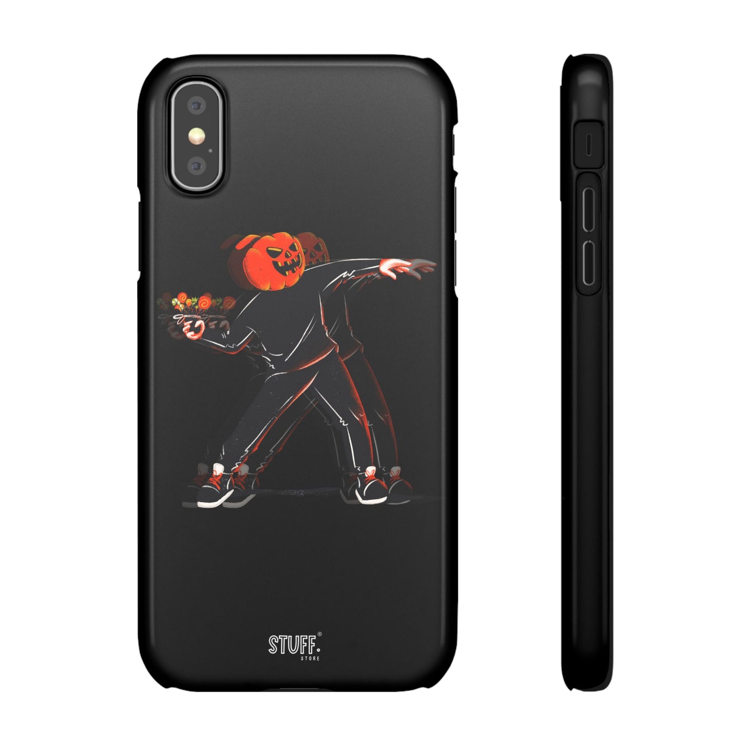 Pumpksy | Coque snap légère et résistante inspiration Banksy – Noir