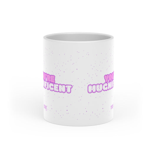 Mugnificent Cup | Mug en céramique avec phrase drôle et poignée en cœur – 330ml