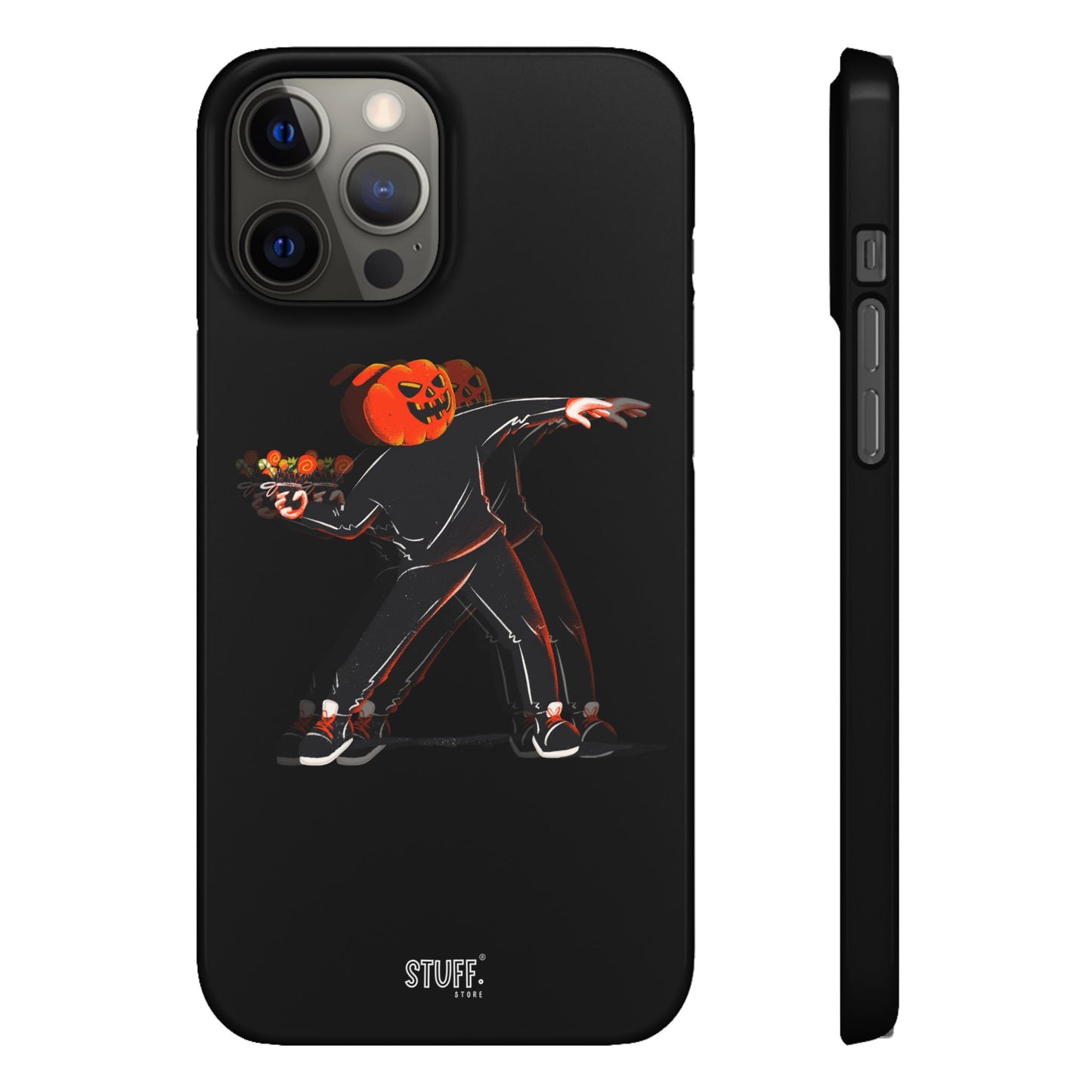 Pumpksy | Coque snap légère et résistante inspiration Banksy – Noir