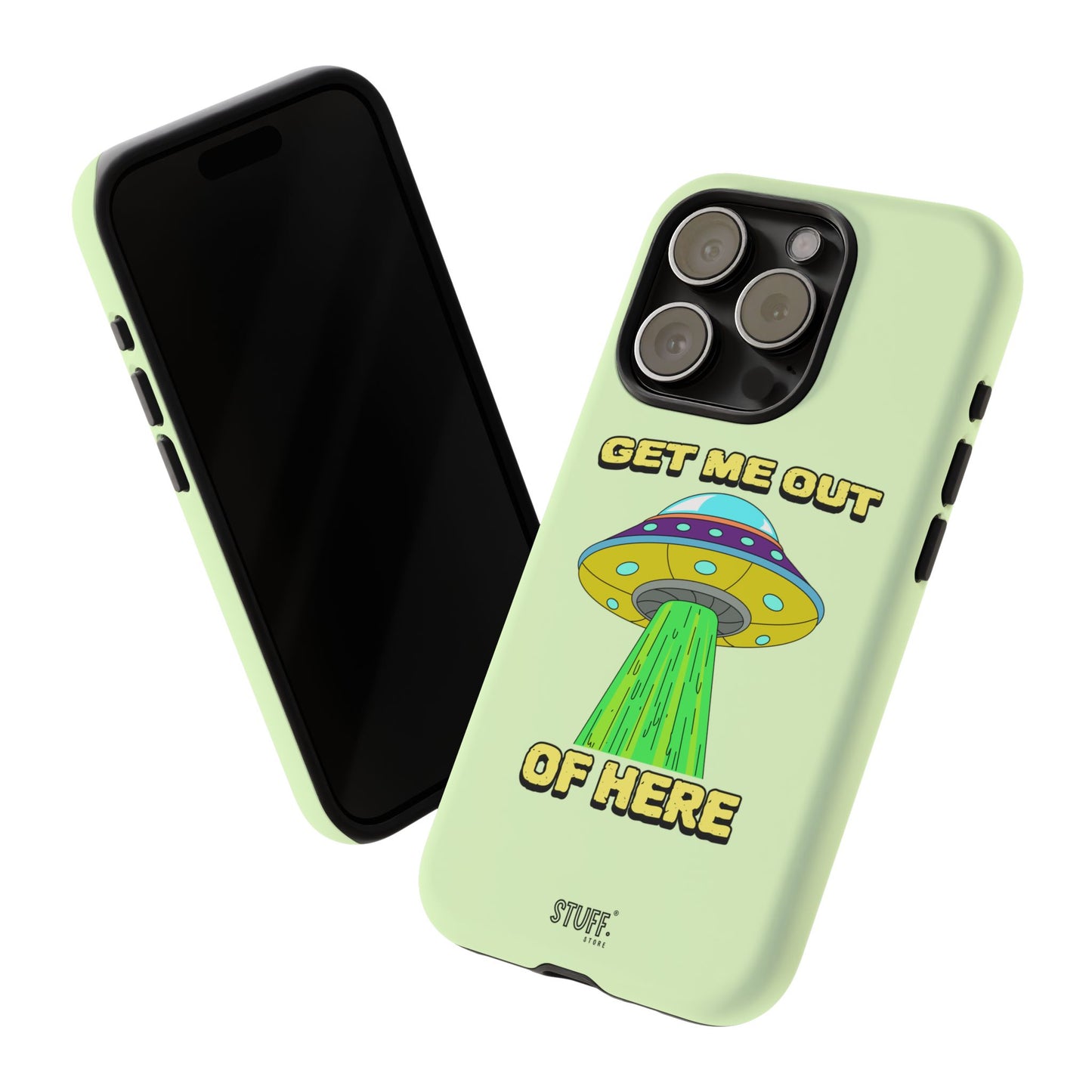 Get Me Out of Here | Coque résistante anti-choc — Vert Menthe