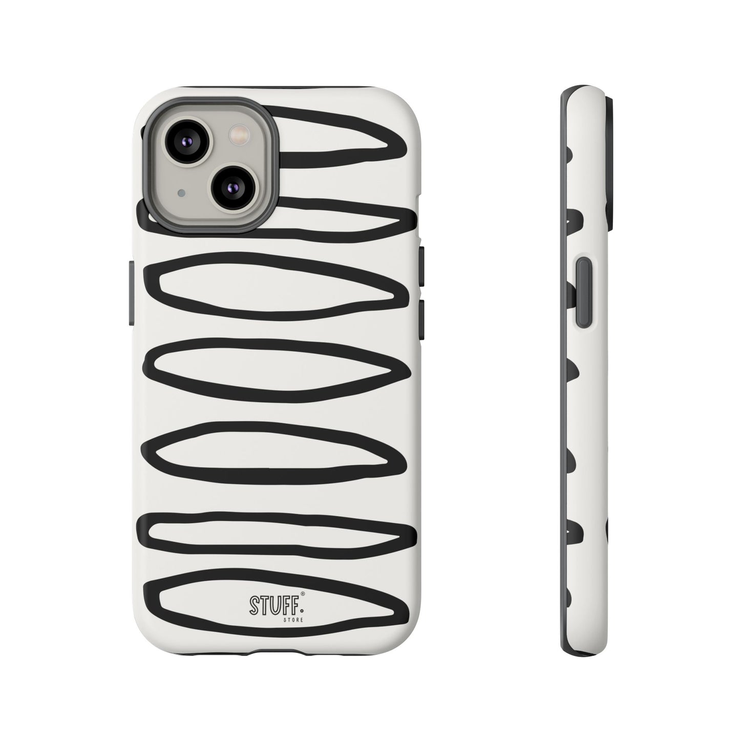 Loopy Case | Coque résistante double protection - Motif cercles abstraits