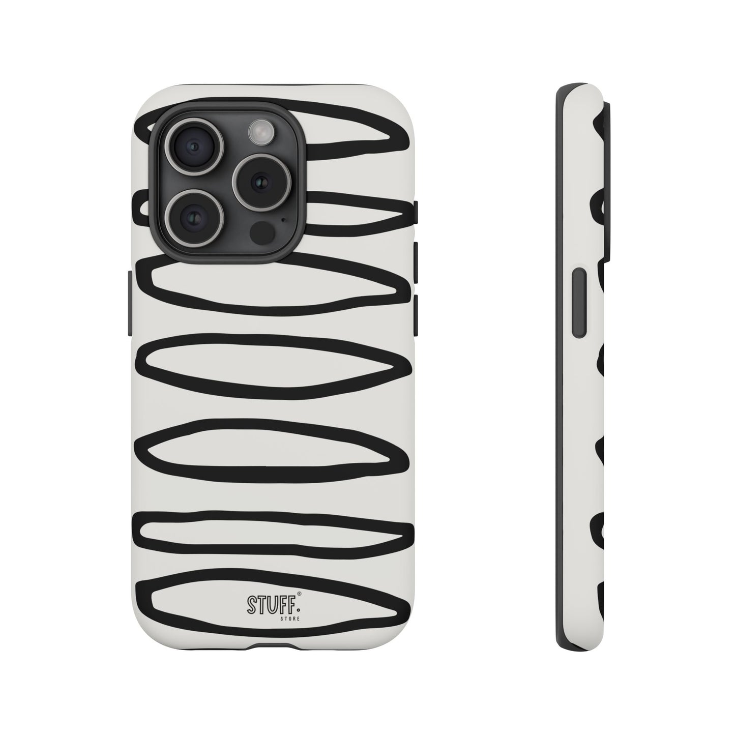 Loopy Case | Coque résistante double protection - Motif cercles abstraits