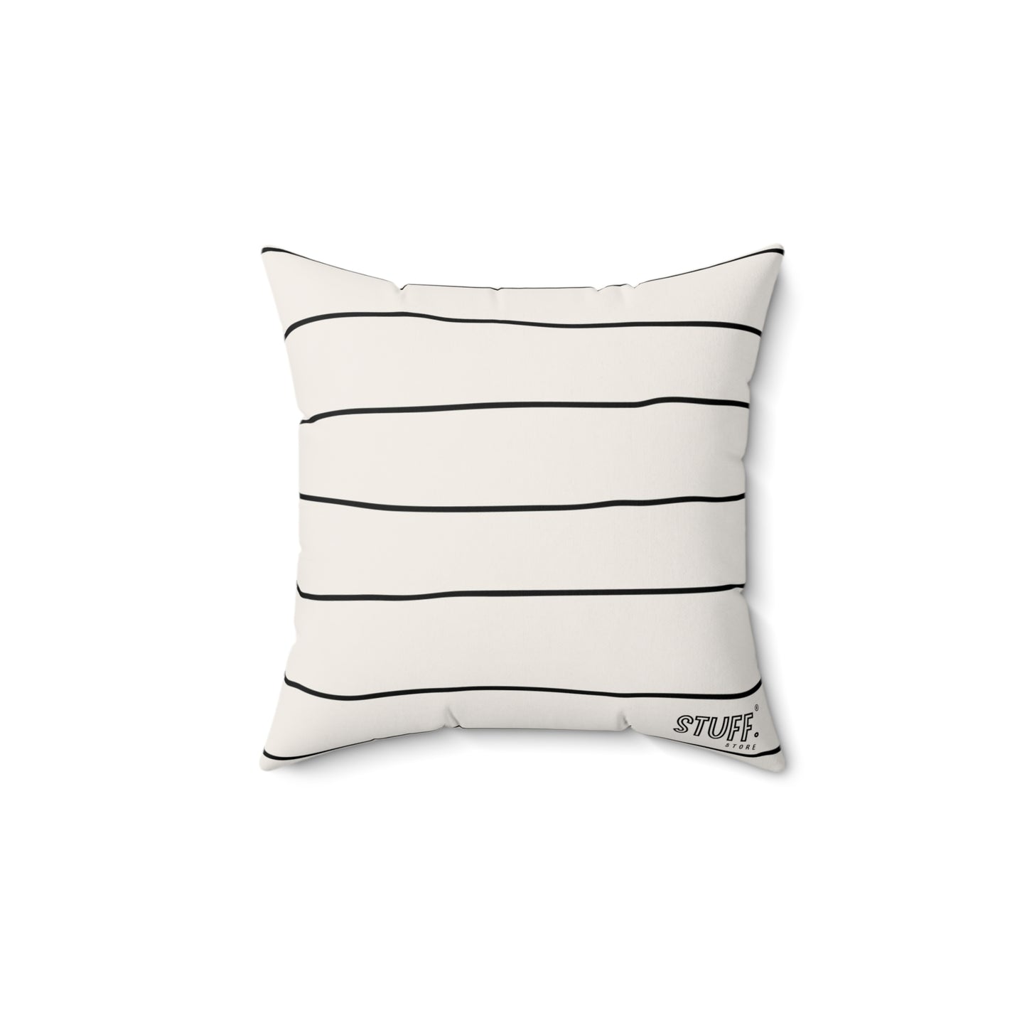 Coussin carré décoratif avec Design Ligné Minimaliste