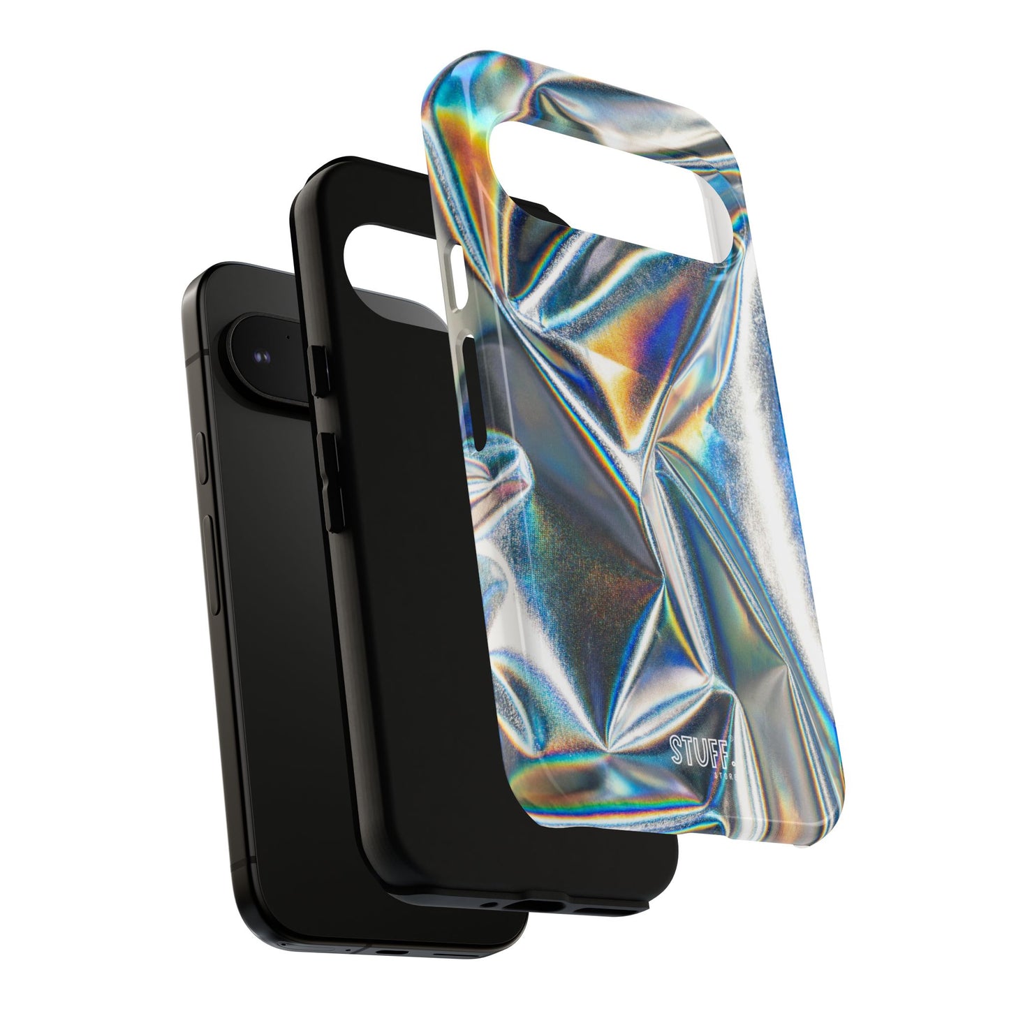 Metallic Case | Coque résistante double protection anti-choc - Effet Métallique