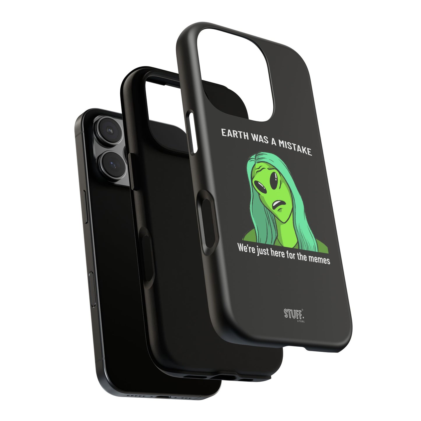 Meme Liking Alien Case | Coque résistante double protection pour les amateurs de Pop Culture