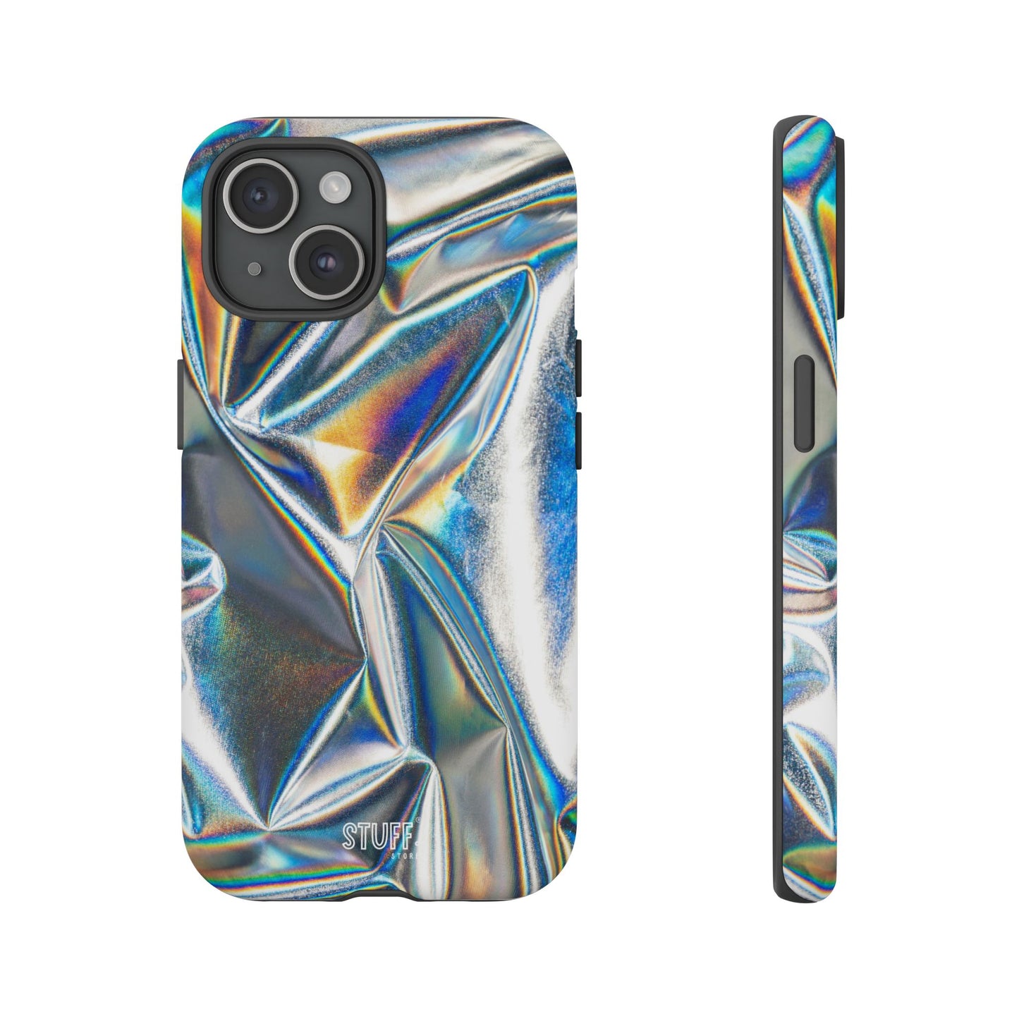 Metallic Case | Coque résistante double protection anti-choc - Effet Métallique