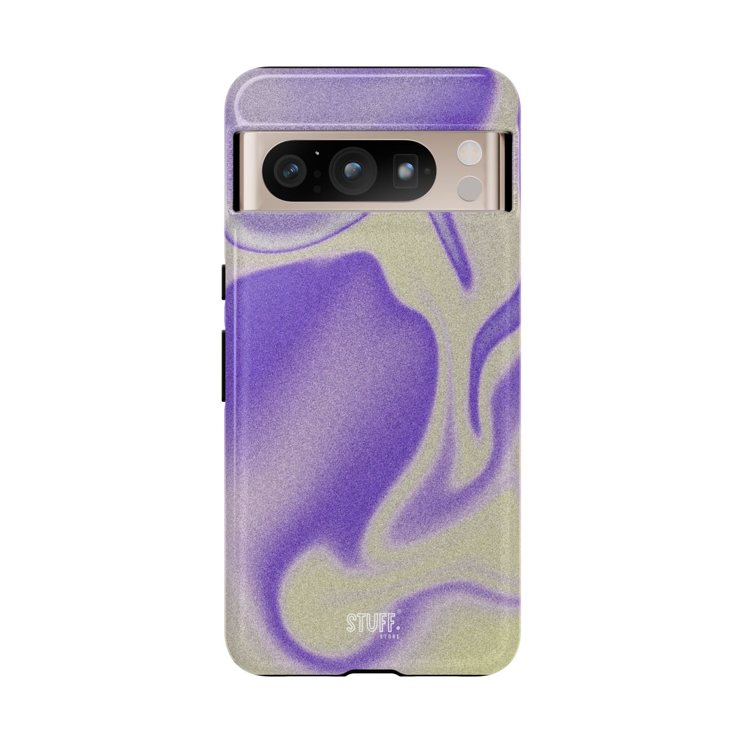 Swirly Case | Coque résistante double protection - Motif vague pourpre