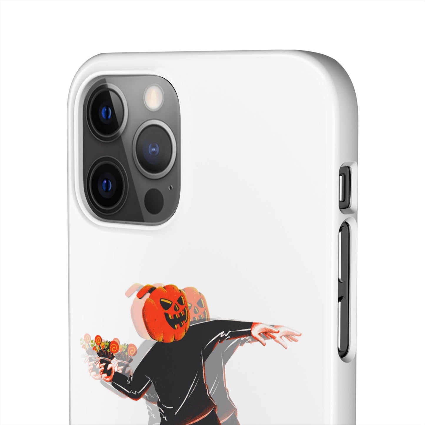 Pumpksy | Coque snap légère et résistante inspiration Banksy – Blanc