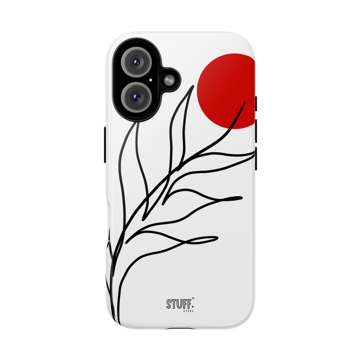 Red Sun Case | Coque résistante double protection avec Design Minimaliste