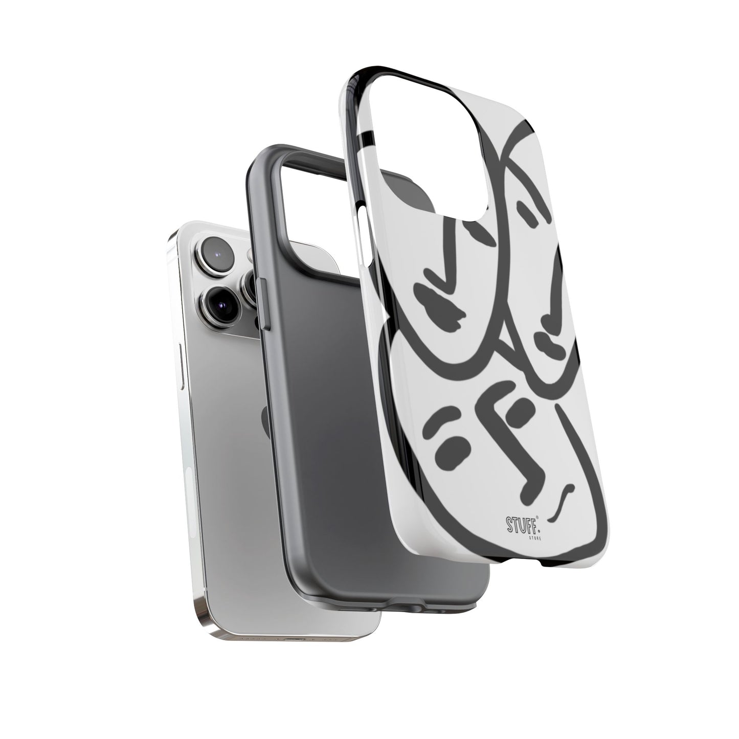 Les Trois Visages | Coque résistante double protection — inspiration Matisse