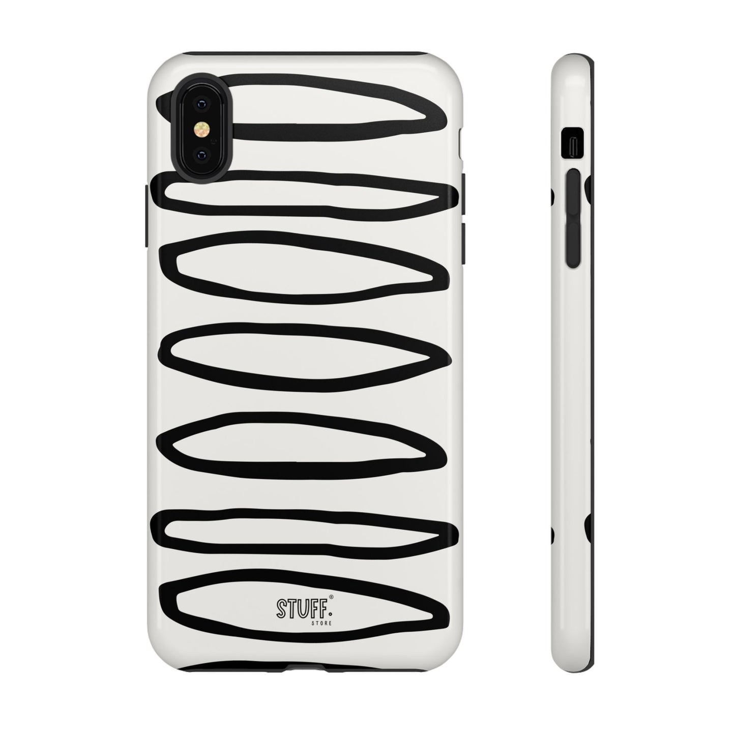 Loopy Case | Coque résistante double protection - Motif cercles abstraits