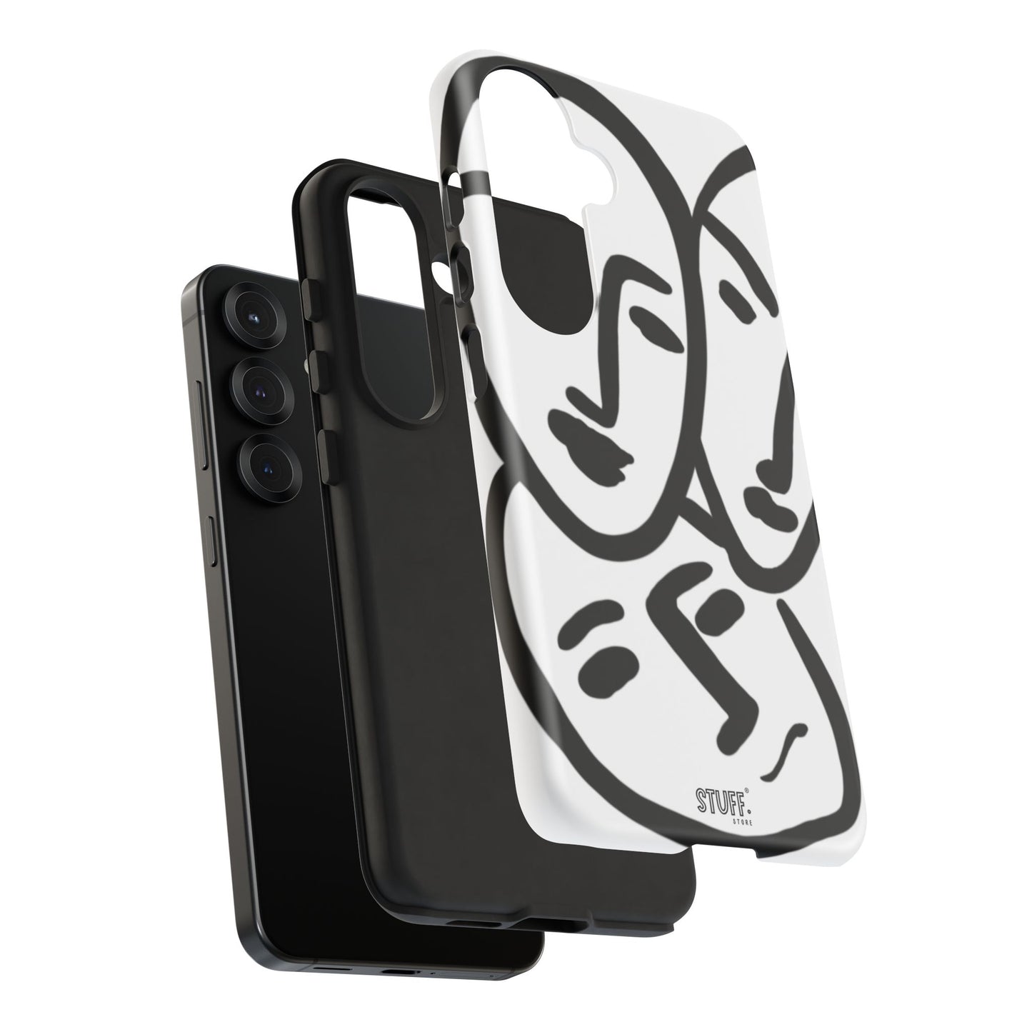 Les Trois Visages | Coque résistante double protection — inspiration Matisse