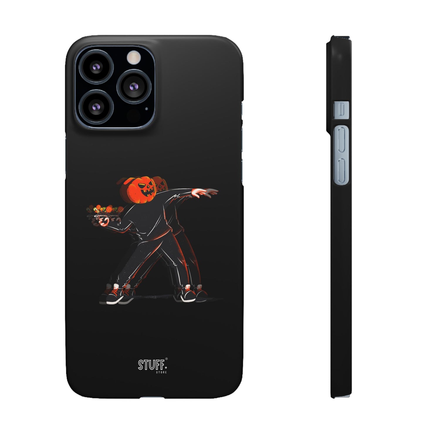 Pumpksy | Coque snap légère et résistante inspiration Banksy – Noir