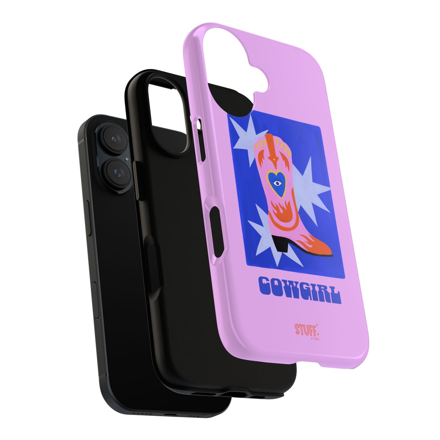 Cowgirl Case | Cose résistante double protection avec Design Western