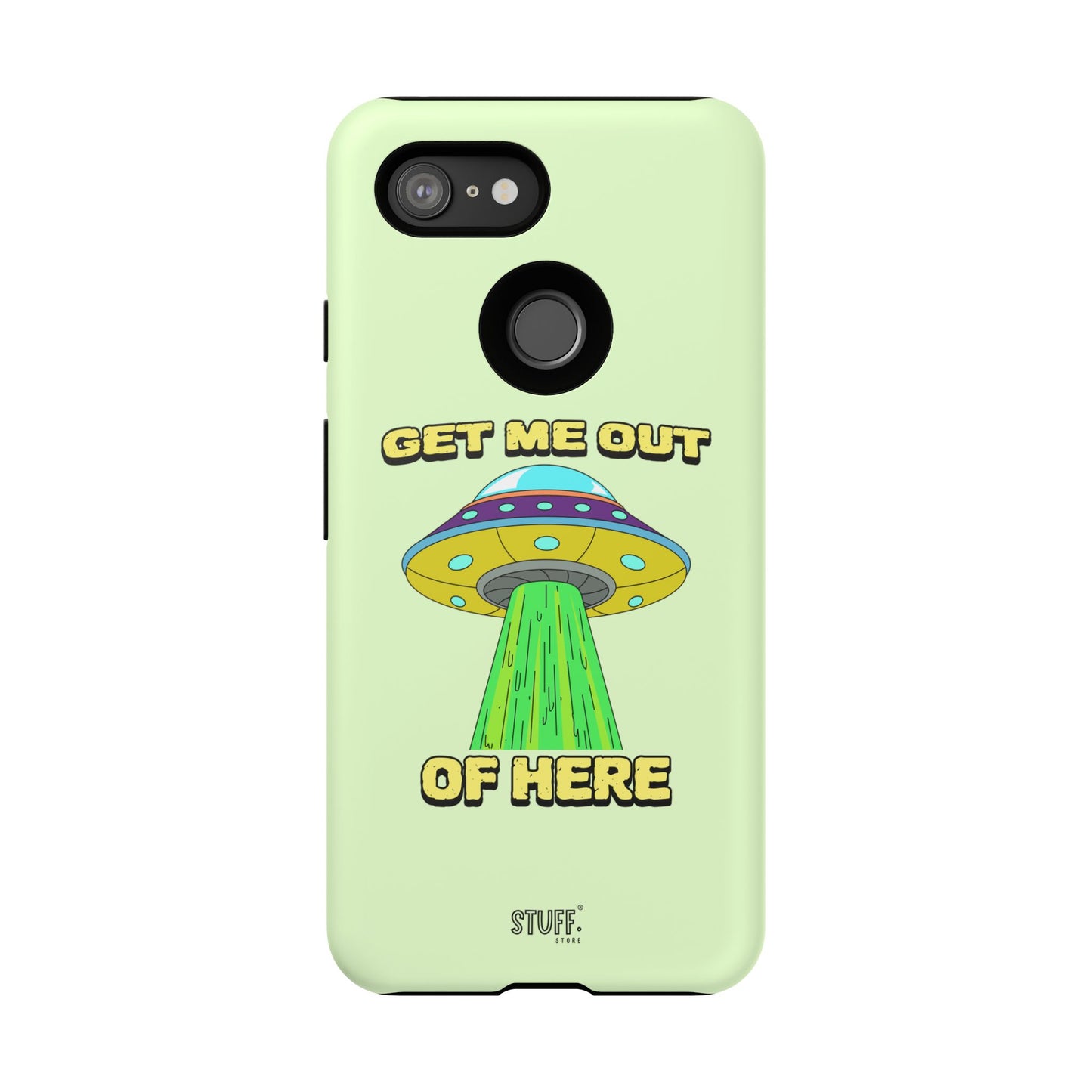 Get Me Out of Here | Coque résistante anti-choc — Vert Menthe