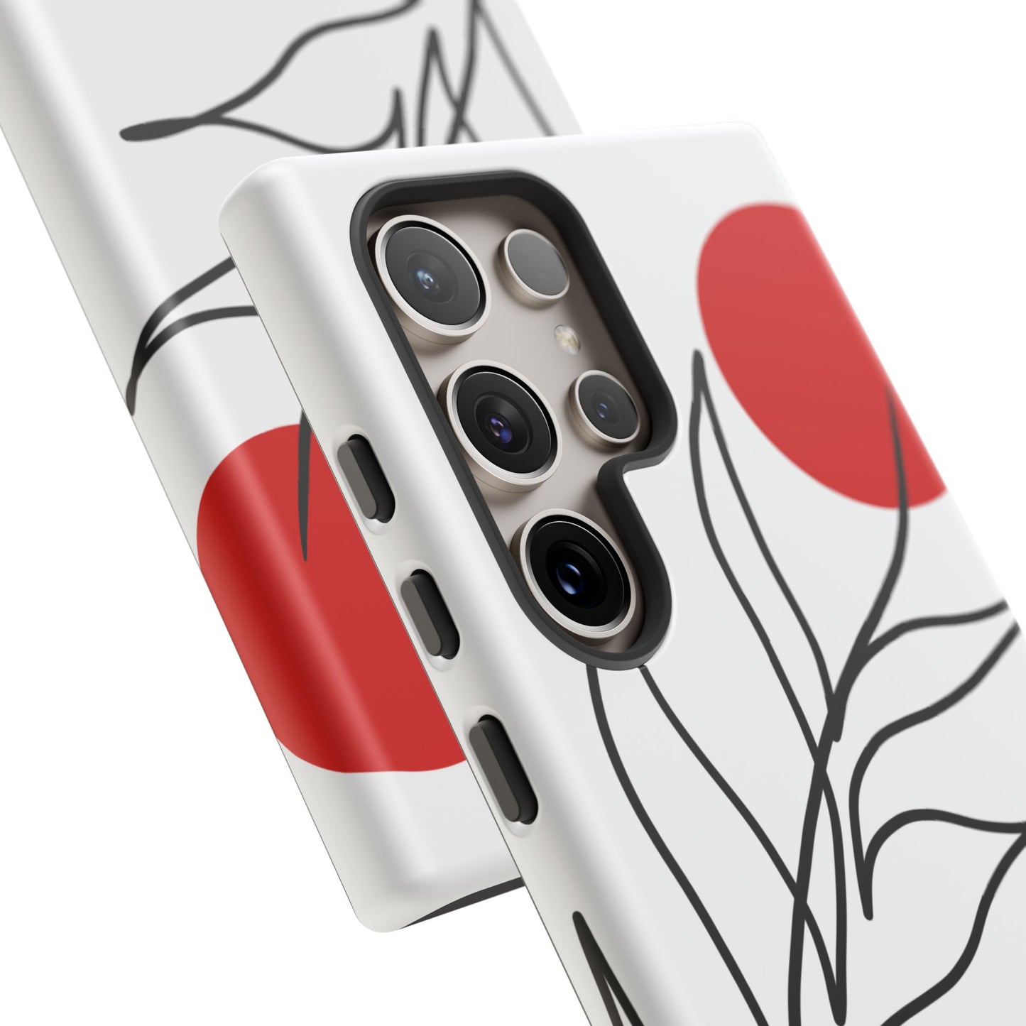 Red Sun Case | Coque résistante double protection avec Design Minimaliste
